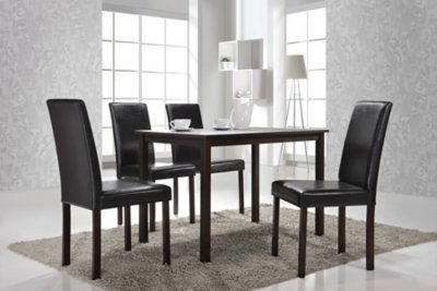 Baxton Studio Andrew Dining Table, Brown, Wood