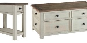 Bolanburg Coffee Table with 1 End Table, Two-tone
