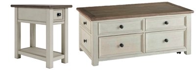 Bolanburg Coffee Table with 1 End Table, Two-tone