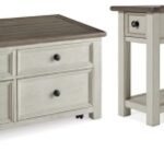 Bolanburg Coffee Table with 2 End Tables, Two-tone