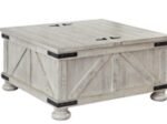 Carynhurst Coffee Table with 2 End Tables, Whitewash
