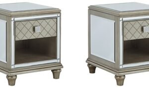 Chevanna 2 End Tables, Platinum