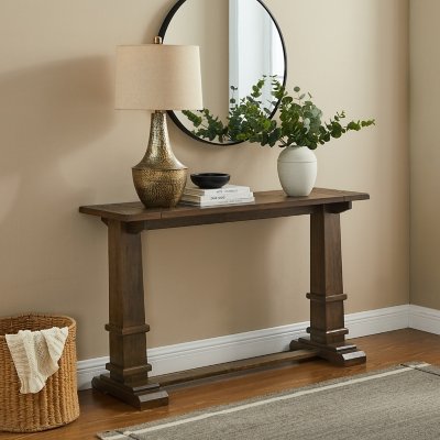 Crosley Furniture Joanna Console Table, Dark Oak