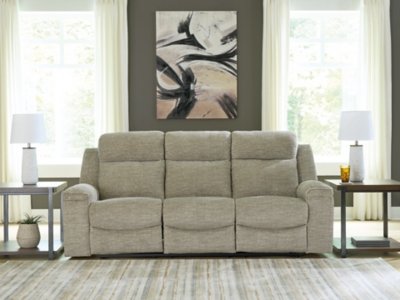 Evereast Pass Manual Reclining Sofa, Stone