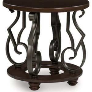 Frallyn End Table, Dark Brown