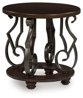 Frallyn End Table, Dark Brown