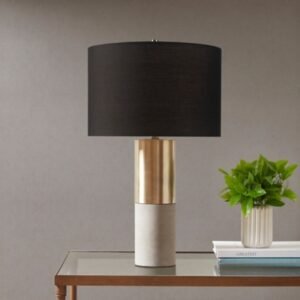 Ink+Ivy Fulton Table Lamp, Gold/Gray/Black