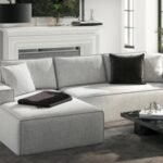 Jennifer Taylor Home Brenley 2-Piece Sectional Sofa, Ash Gray