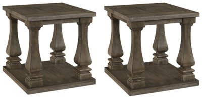 Johnelle 2 End Tables, Gray