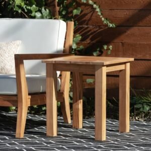 Linon Cary Outdoor Side Table, Natural