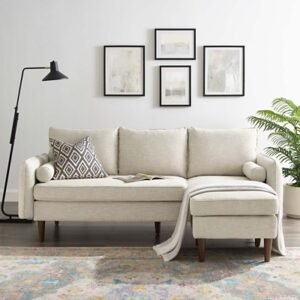 Modway Revive Right or Left Facing Sectional Sofa, Beige