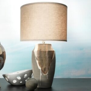 Relaxed Elegance Canyon Table Lamp, Gray