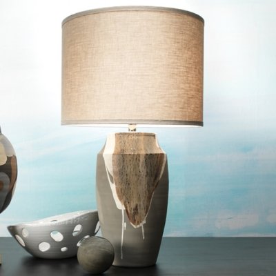 Relaxed Elegance Canyon Table Lamp, Gray