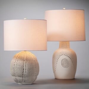 Relaxed Elegance Rhea Table Lamp, White