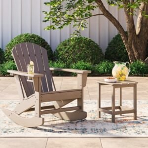 Sundown Treasure Outdoor Chair with End Table, Driftwood