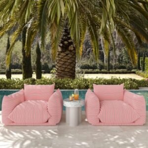 TOV Furniture Clover Outdoor Side Table, Terrazzo
