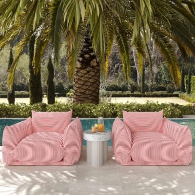 TOV Furniture Clover Outdoor Side Table, Terrazzo
