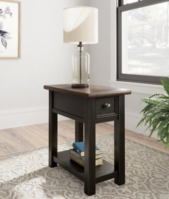 Tyler Creek 2 End Tables, Grayish Brown/Black