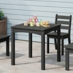 Westin Furniture Garden Party Kids Outdoor Dining Table, Gray