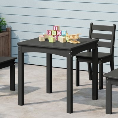 Westin Furniture Garden Party Kids Outdoor Dining Table, Gray