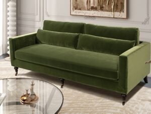 Jennifer Taylor home Elliot Sofa, Olive Green