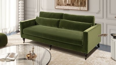 Jennifer Taylor home Elliot Sofa, Olive Green