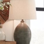 Joyelle Table Lamp, Gray