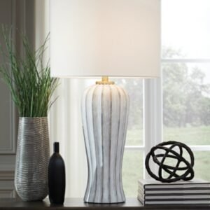 Lanwell Table Lamp, Antique Gray