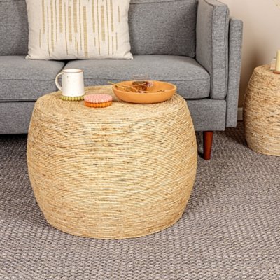 Storied Home 27" Coffee Table, Natural