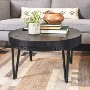 Storied Home 32" Coffee Table, Black