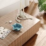 TOV Furniture Mixie Indoor / Outdoor Coffee Table, Taupe