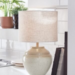 Waldish Table Lamp, Cream/Beige
