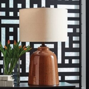 Aaleahya Table Lamp, Rust
