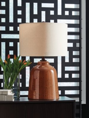 Aaleahya Table Lamp, Rust