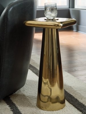 Dallenburg Accent Table, Gold Finish