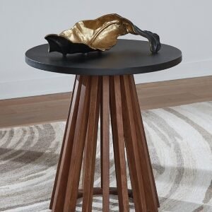 Kallari End Table, Warm Brown/Black