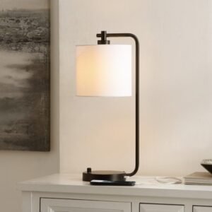 Safavieh Follett Table Lamp With USB Port, Black