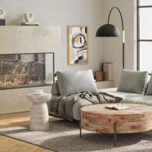 Simpli Home Boyd Wooden Accent Table, White Wash