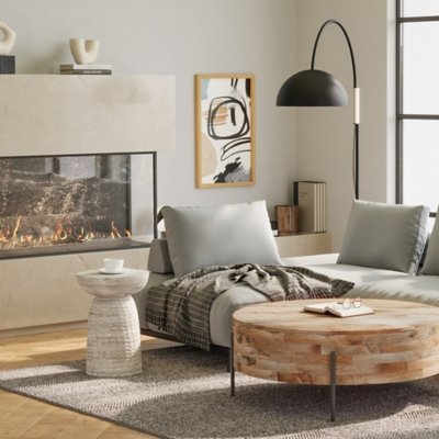 Simpli Home Boyd Wooden Accent Table, White Wash