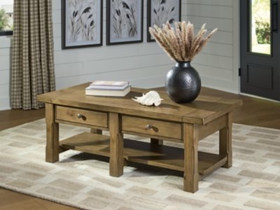 Vandenmore Coffee Table, Medium Brown