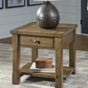 Vandenmore End Table, Medium Brown