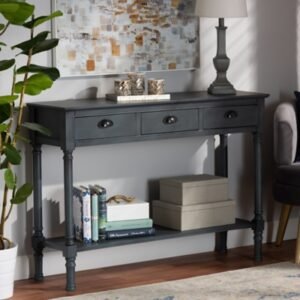 Baxton Studio Garvey Console Table, Gray