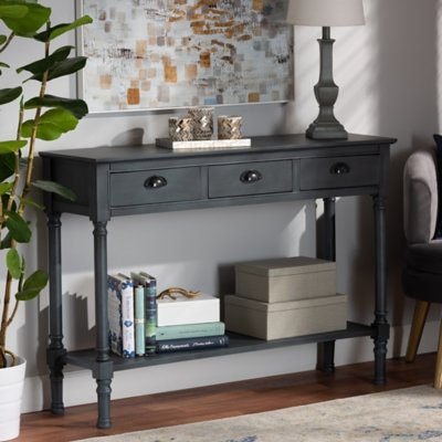 Baxton Studio Garvey Console Table, Gray