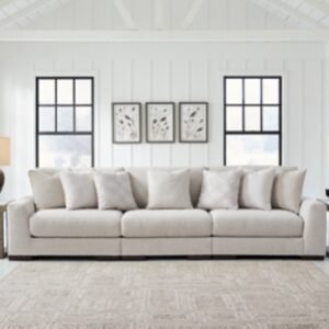 Cavella 3-Piece Next-Gen Nuvella™ Performance Fabric Modular Sofa, Pebble