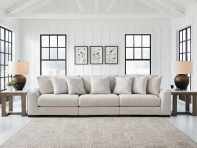 Cavella 3-Piece Next-Gen Nuvella™ Performance Fabric Modular Sofa, Pebble