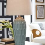 Hadbury Table Lamp (Set of 2), Pale Blue/Teal