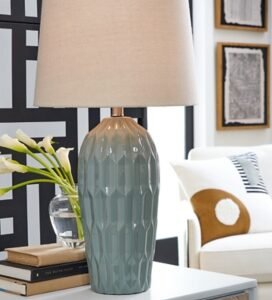 Hadbury Table Lamp (Set of 2), Pale Blue/Teal