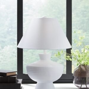 Harelwood Table Lamp, White