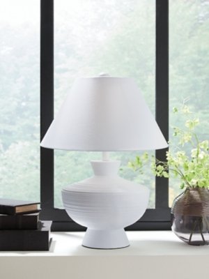 Harelwood Table Lamp, White
