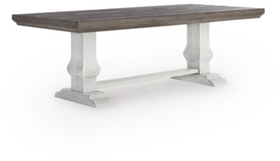 Havalance Dining Table, White/Gray